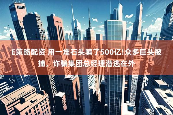 E策略配资 用一堆石头骗了500亿!众多巨头被捕，诈骗集团总经理潜逃在外